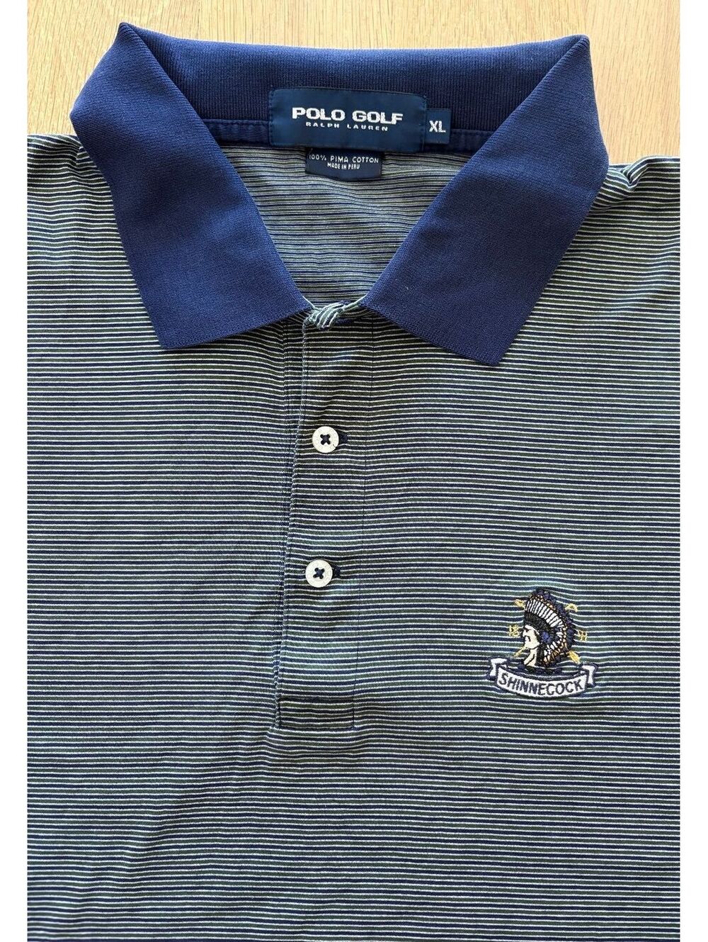 Vintage 90s Polo Golf Shinnecock Hills polo shirt ralph lauren xlarge striped
